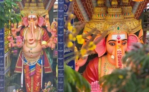 Khairatabad Bada Ganesh As Panchamukha Sankatahara Maha Ganapati