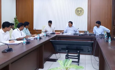 Minister Ponguleti on Ten Storey Indiramma Housing Project