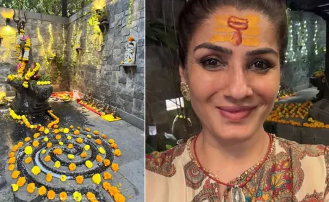 Lord Shiva Temple And Art Inside RaveenaTandons Rs 70 Crore Mumbai Home