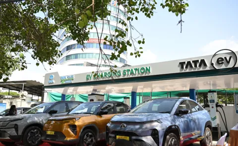 Tata Launches Mega EV Charging Hub in Hyderabad