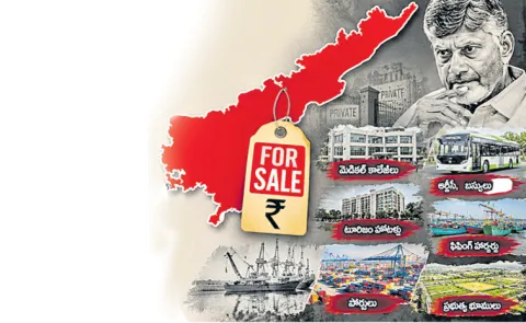 Chandrababu Govt: All valuable govt assets are being privatized for scams