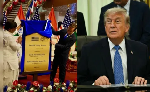 US Trump Thanks India After Hyderabad Renames Road After Him