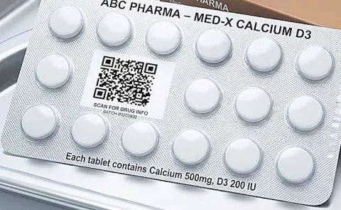 QR code on key medicines