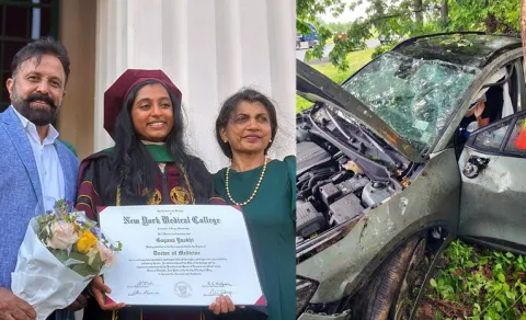Former MP Madhu Yaskhi Wife Injured in US Car Accident