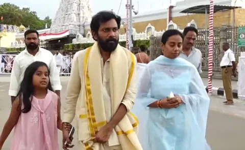 Peddi Director Buchi Babu Sana visits Tirumala temple ahead of Release