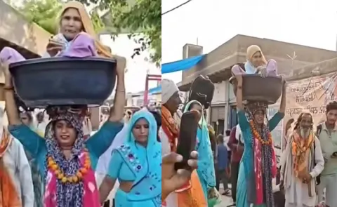  Haryana singer carries 90year-old mother-in-law on head during 260-km Brij Parikrama7