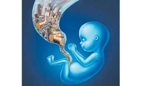 Air pollution is having a serious impact on the development of unborn babies