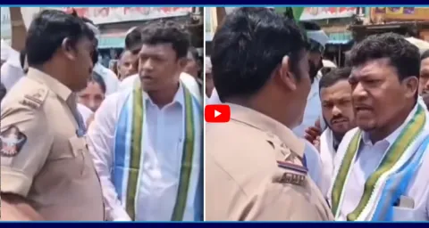 Mandasa SI Police Over Action On YSRCP Leaders  1