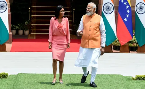 venezuelas president delcy rodriguez visit india