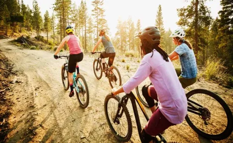 health benefits: Cycling  Improves fitness and mental wellbeing12