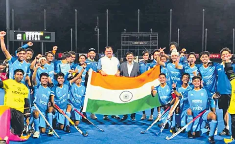Indian mens team wins Asia Cup Under 18 hockey title
