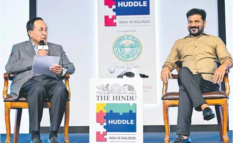 CM Revanth in an interview with The Hindu Group Director N Ram