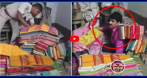 TMC Leader Hideout In Saree-Pile At West Bengal  1