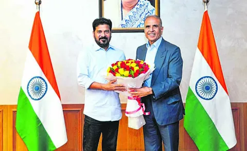 Sunil Bharti Mittal meets CM Revanth Reddy