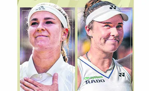Noskova and Muchova in Wimbledon final