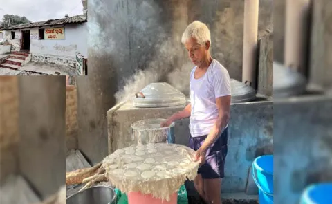 70 year old Karnataka man cooking the iconic South Indian breakfast 