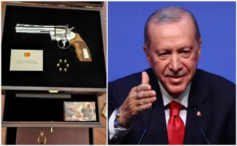 Turkey leader gives revolvers to every NATO leader12