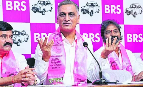BRS Deputy Floor Leader Harish Rao fires on revanth reddy