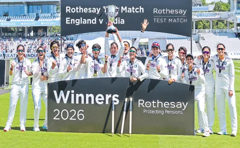 Indian Women Cricket Team on their incredible 270-run victory over England 