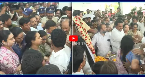 High Tension At Mudragada Padmanabham House 1