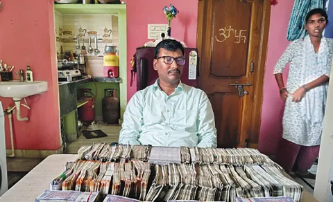 Peddapalli Municipal AE Satish Caught by ACB
