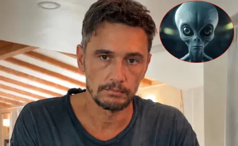 James Franco shares alien video, Goes Viral