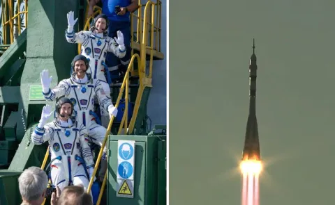 Indian-Origin Astronaut Anil Menon Blasts Off For Maiden Space Station Trip14