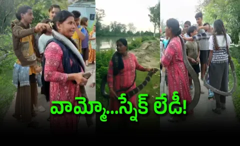 10 feet cobra was wrapped around the neck like a scarf in Bihar