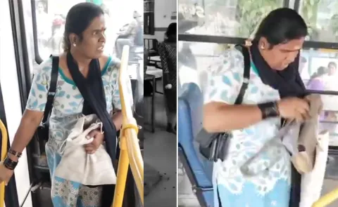 Woman beaten with conductor's bag on RTC bus