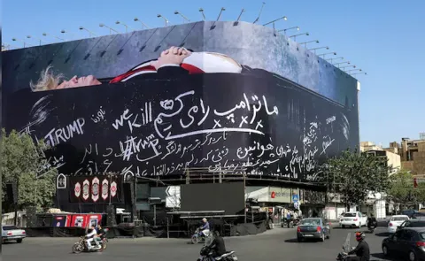 Life threats to Donald Trump: Iran's New Billboard Puts US President In A Coffin