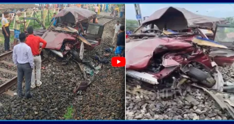 Horrific Train And School Van Collision In West Bengal 1