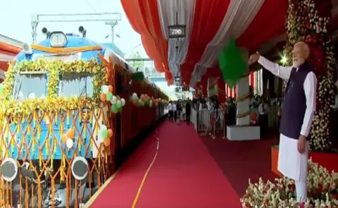 PM Modi launches hydrogen train