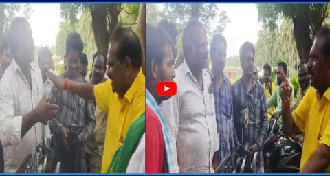 Farmers Strong Counter to Minister Nimmala Ramanaidu 1