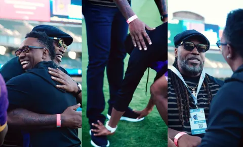 DJ Bravo Touches Chris Gayle Feet As West Indies Reunite At MLC