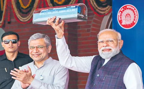 PM Narendra Modi launches India first hydrogen train in Haryana