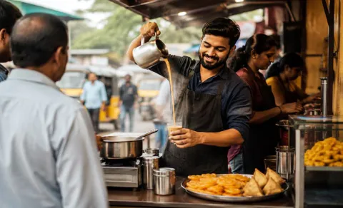 Man quits Rs 38,000 a month job starts tea shop Goes Viral15