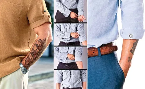 New Fashion Trend Shirt Sleeve Rolling And Folding