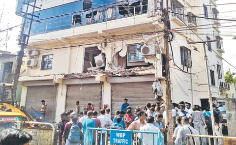 Bulldozer action on Trinamool MP Abhishek Banerjee office in West Bengal