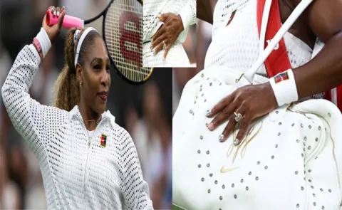Serena Williams 3 Million Dollar  Ring And Diamond Manicure Steal The Show 