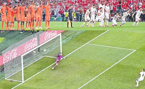Players under intense pressure during FIFA World Cup penalty kicks