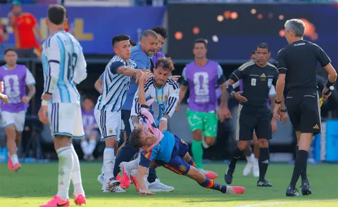 Argentina-Spain Players Brawl-Video Viral-After-FIFA World Cup Final