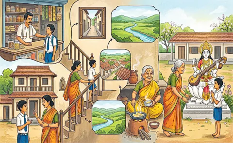 Goddess Saraswati is the Mother of Learning