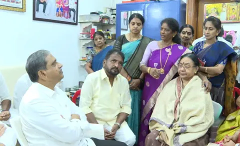 YSRCP Leader Sajjala Ramakrishna Reddy Consoles Mudragadas Family