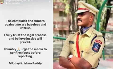 Trainee IPS Uday Krishna Reddy Incident