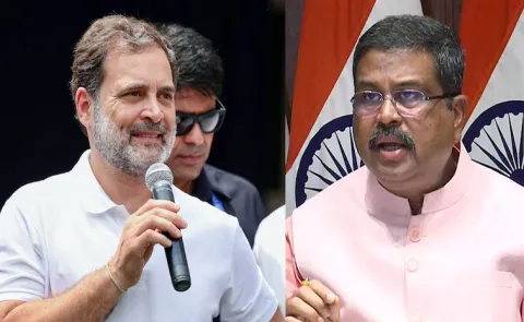 rahulgandhi exploiting students we owe them more than outrage says education minister