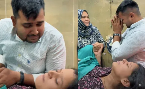  Man Rushes To Wife Over Newborn Melts Hearts