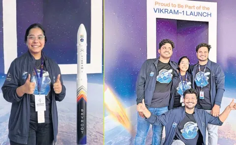 Maraka Sushma is playing a key role in the Vikram-1 rocket launch