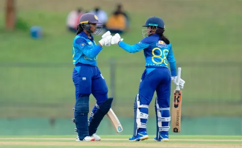 Harshita samarawickrama and vishmi gunaratne slams centuries, sri lanka beat pakistan by 8 wickets in 2nd odi