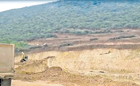 Panchadarla Hills Illigal Mining