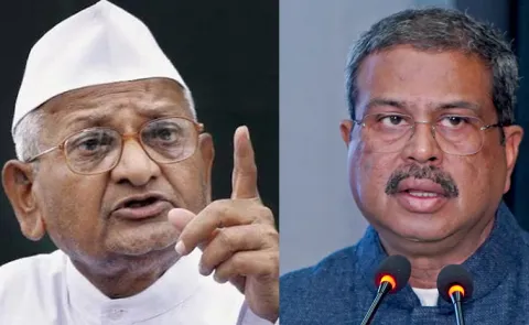 Anna Hazare Reacts to Dharmendra Pradhans Resignation Stresses Dialogue Over Violence